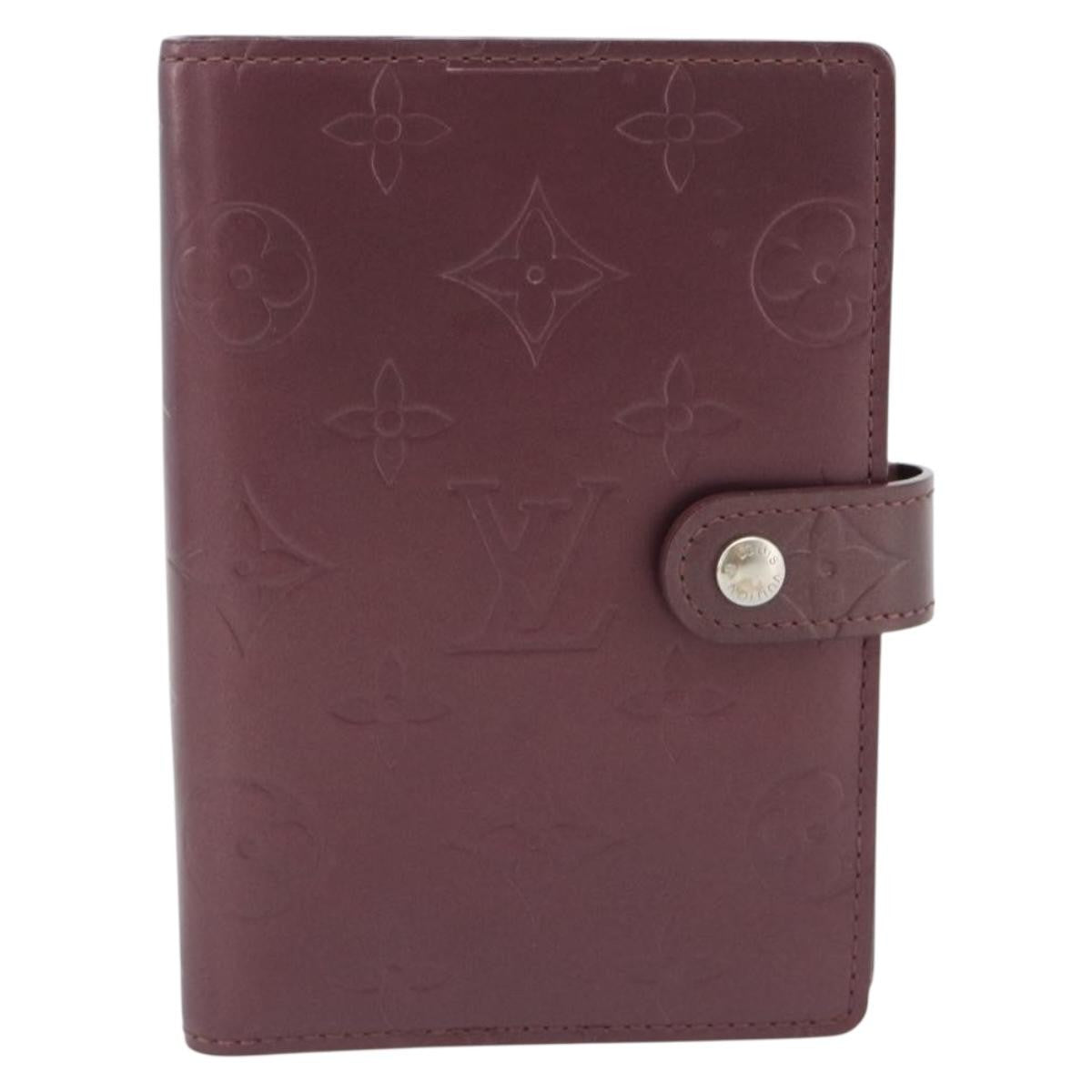 Louis Vuitton Agenda Cover Monogram Canvas Purple Canvas Clutche & Pouche Bag (Authentic Pre-Loved)