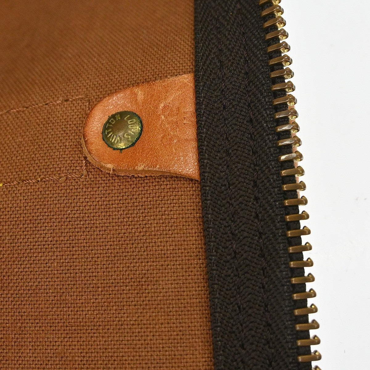 Louis Vuitton Keepall Bag Monogram Canvas Brown Canvas Travel Bag Bag (Authentic Pre-Loved)