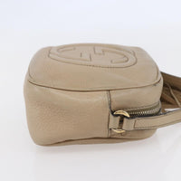 Gucci Soho Disco Crossbody Bag Leather Beige Leather Shoulder Bag Bag (Authentic Pre-Loved)