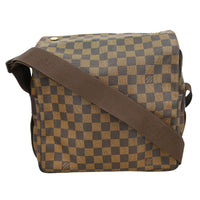 Louis Vuitton Naviglio Handbag Damier Brown Canvas Shoulder Bag Bag (Pre-Loved)