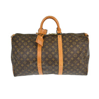 Louis Vuitton Louis Vuitton Keepall Bag Monogram Canvas Brown Canvas Travel Bag Bag (Pre-Loved)