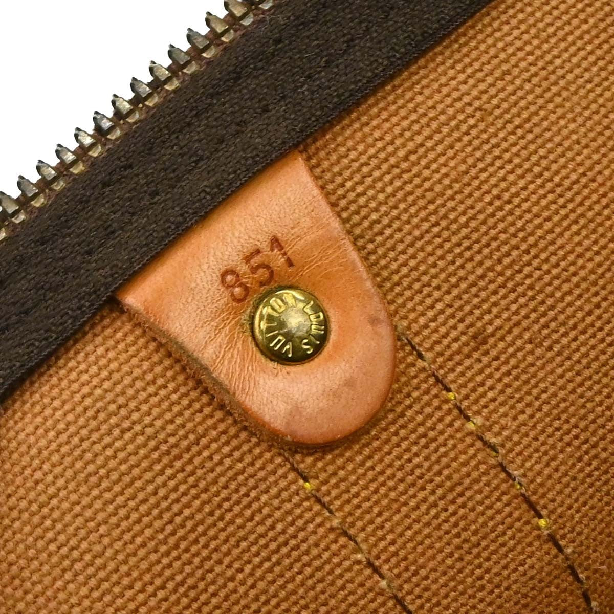 Louis Vuitton Keepall Bag Monogram Canvas Brown Canvas Travel Bag Bag (Pre-Loved)