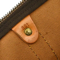 Louis Vuitton Keepall Bag Monogram Canvas Brown Canvas Travel Bag Bag (Pre-Loved)