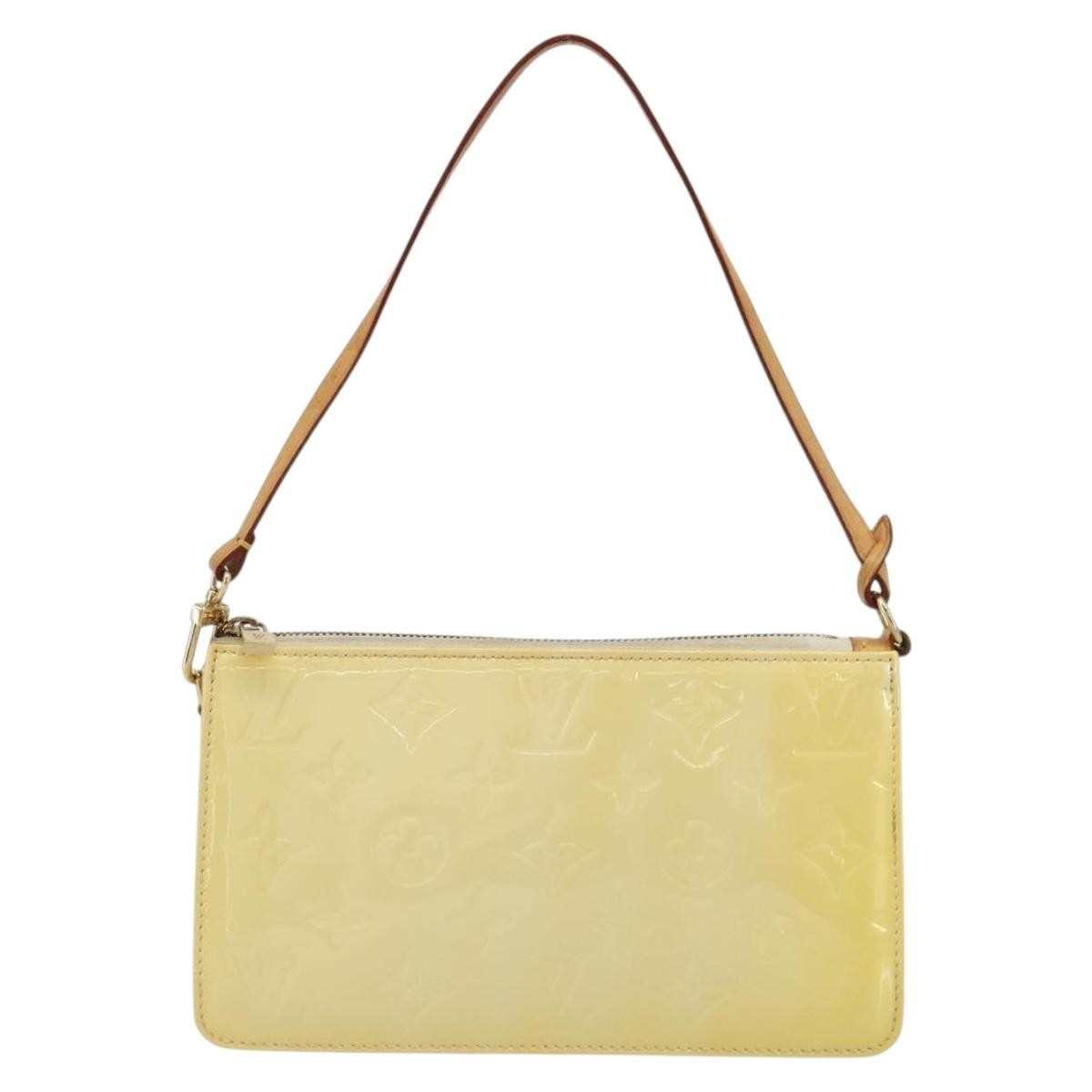 Louis Vuitton Lexington Pochette Monogram Vernis Beige Patent_Leather Clutche & Pouche Bag (Pre-Loved)