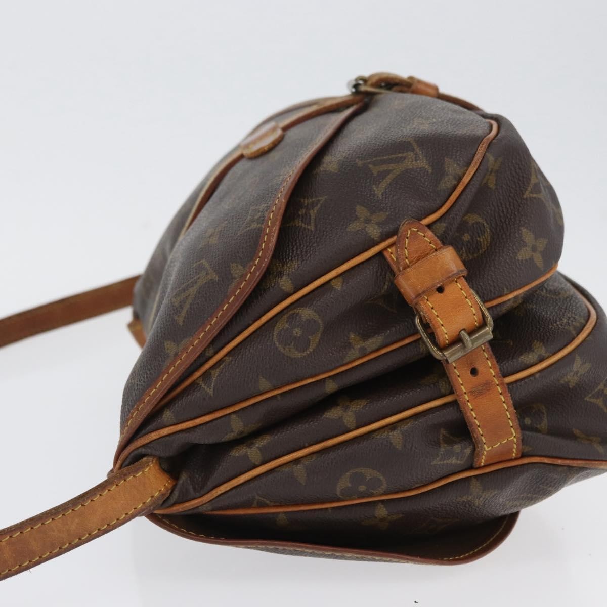 Louis Vuitton Saumur Handbag Monogram Canvas Brown Canvas Shoulder Bag Bag (Pre-Loved)
