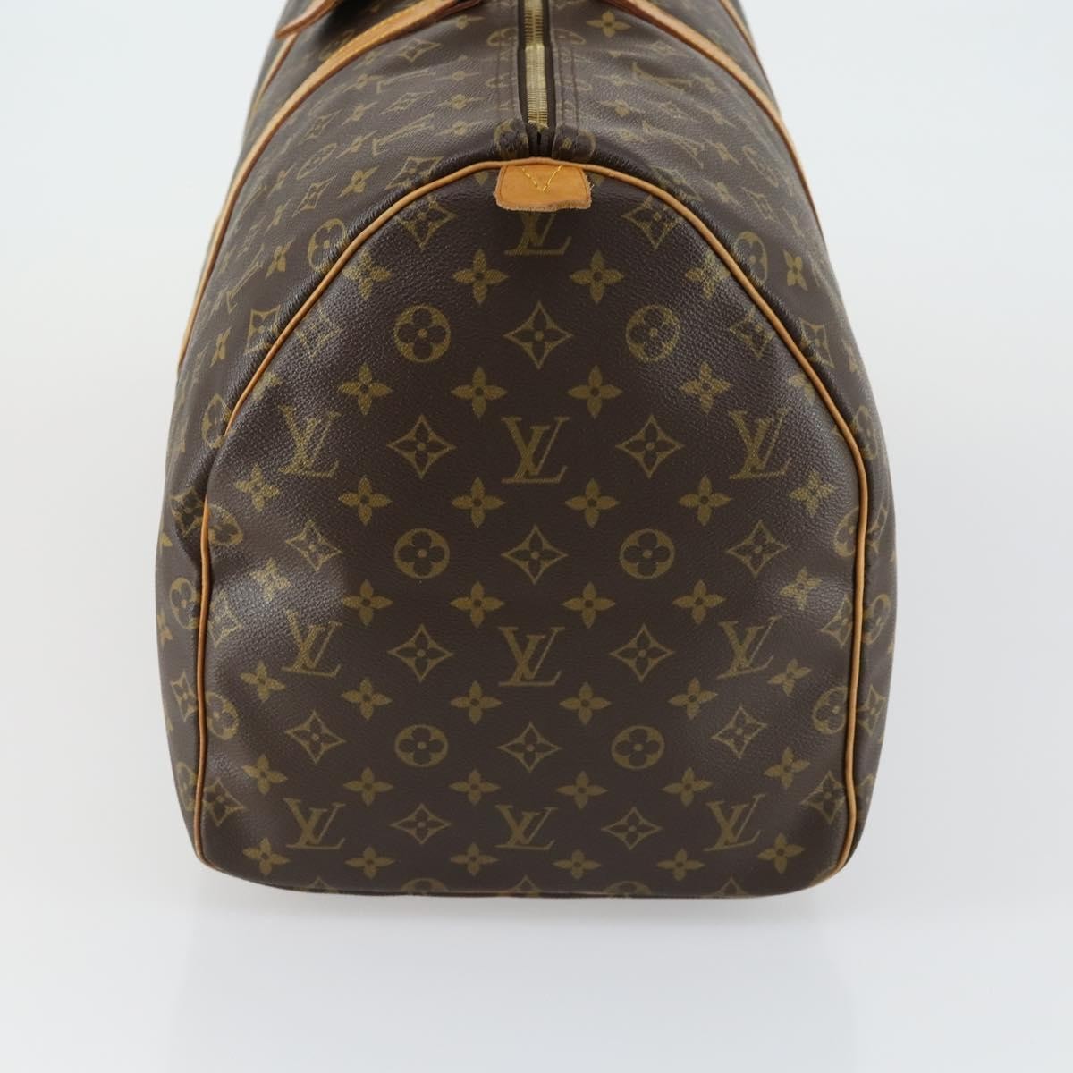 Louis Vuitton Keepall Bag Monogram Canvas Brown Canvas Travel Bag Bag (Authentic Pre-Loved)