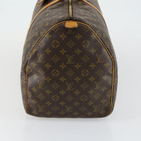 Louis Vuitton Keepall Bag Monogram Canvas Brown Canvas Travel Bag Bag (Authentic Pre-Loved)