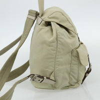 Prada Sac À Dos Re-Nylon Nylon Beige Nylon Backpack Bag (Authentic Pre-Loved)
