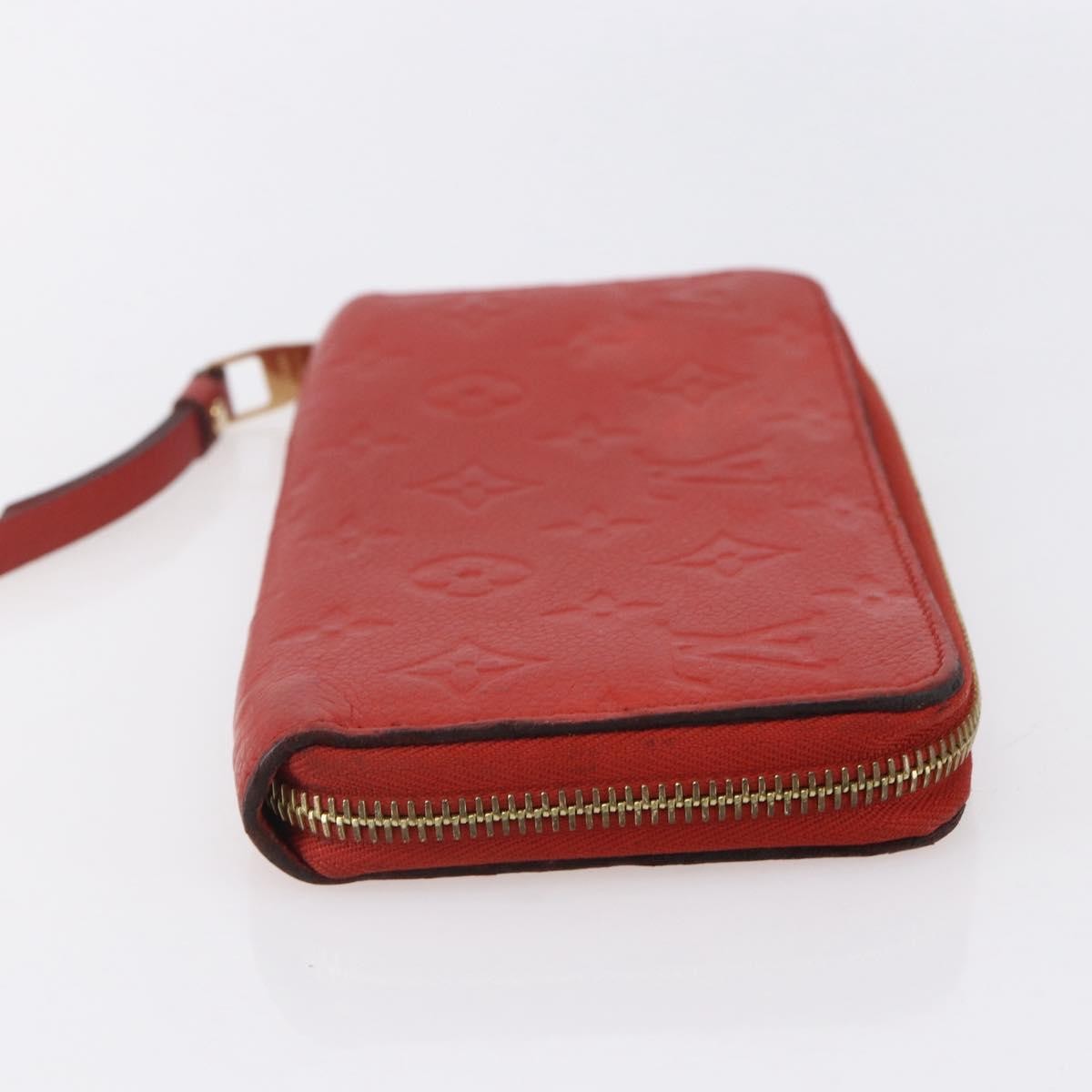 Louis Vuitton Portefeuille Zippy Monogramme Empreinte Monogramme Empreinte Red Leather Wallets Accessory (Authentic Pre-Loved)