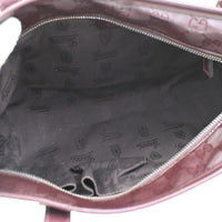Gucci Plus Tote Gg Imprime Burgundy Pvc Shoulder Bag Bag (Pre-Loved)