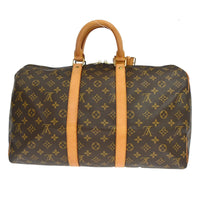 Louis Vuitton Louis Vuitton Keepall Bag Monogram Canvas Brown Canvas Travel Bag Bag (Authentic Pre-Loved)