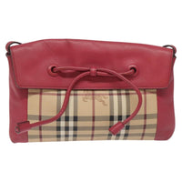 Burberry Nova Check Shoulder Bag Canvas And Leather Beige Pvc Shoulder Bag Bag (Pre-Loved)