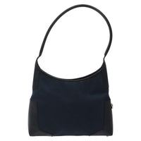 Salvatore Ferragamo Vintage Shoulder Bag Canvas Navy Canvas Shoulder Bag Bag (Authentic Pre-Loved)