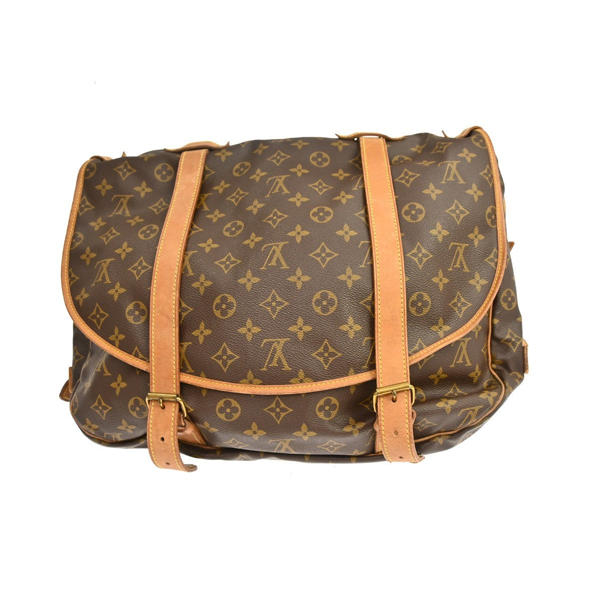 Louis Vuitton Louis Vuitton Saumur Handbag Monogram Canvas Brown Canvas Shoulder Bag Bag (Pre-Loved)