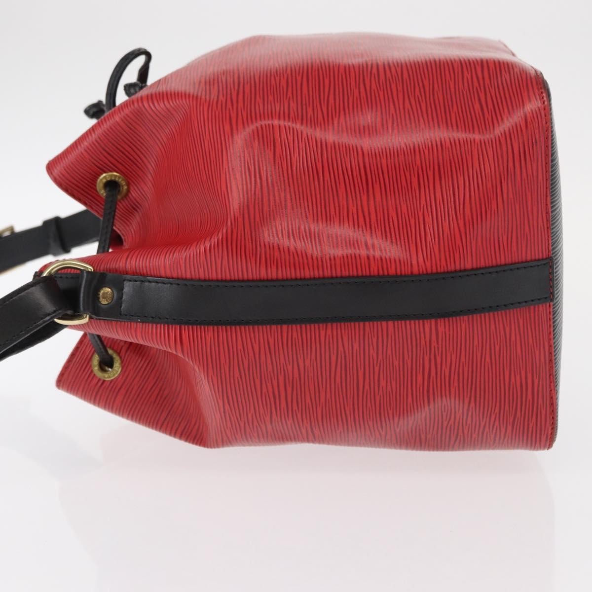 Louis Vuitton Bicolor Petit Noe Handbag Epi Leather Red Leather Shoulder Bag Bag (Pre-Loved)