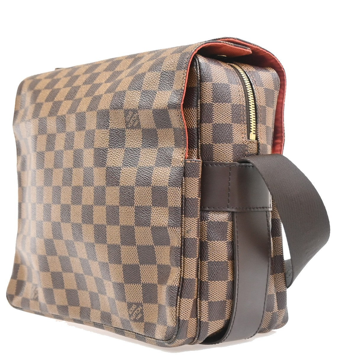 Louis Vuitton Naviglio Handbag Damier Brown Canvas Shoulder Bag Bag (Authentic Pre-Loved)