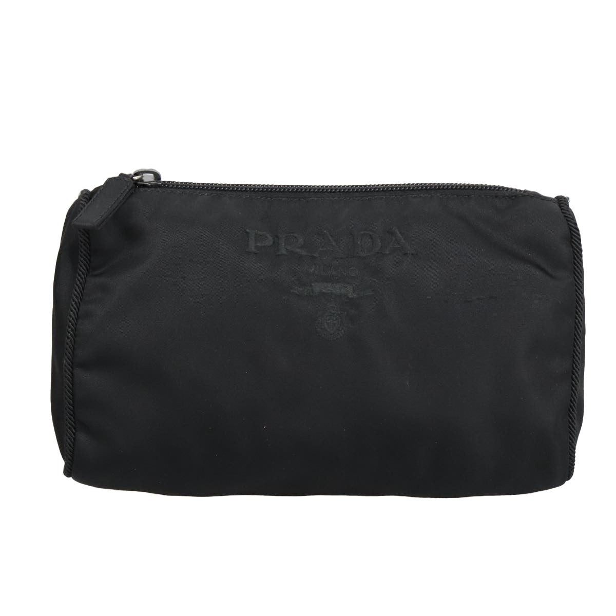 Prada Toiletry Pouch Tessuto Black Nylon Clutche & Pouche Bag (Pre-Loved)