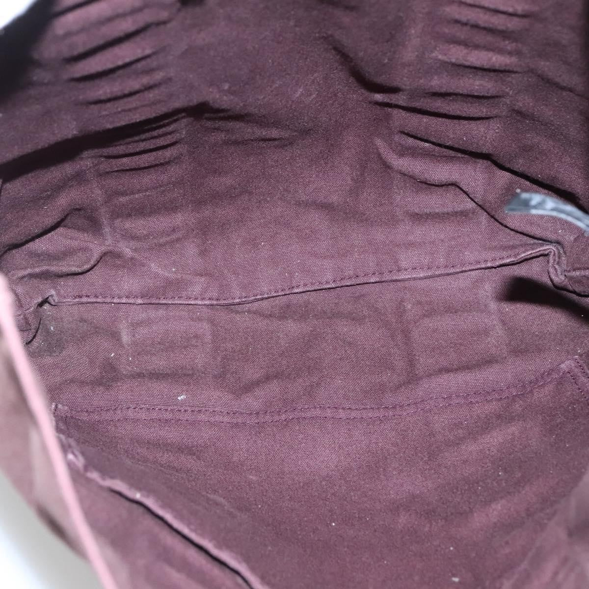 Hermes Fourre-Tout Herline Canvas Burgundy Canvas Tote Bag Bag (Pre-Loved)