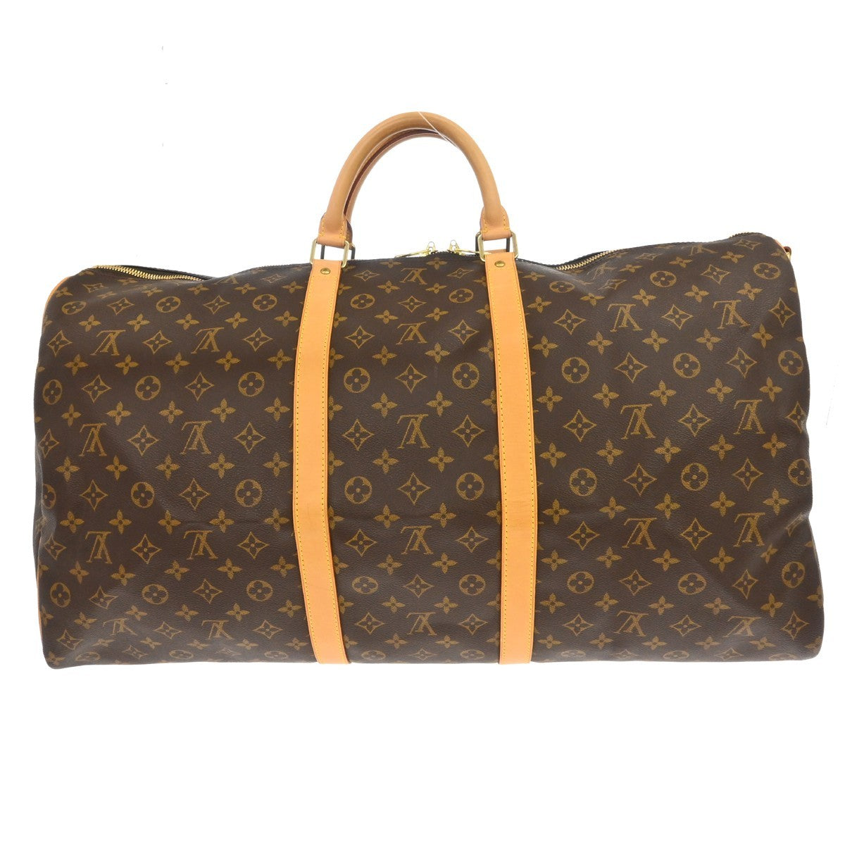 Louis Vuitton Keepall Bandouliere Bag Monogram Canvas Brown Canvas Travel Bag Bag (Authentic Pre-Loved)