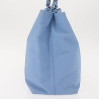 Salvatore Ferragamo Vala Tote Canvas Blue Canvas Tote Bag Bag (Authentic Pre-Loved)