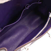 Hermes Jypsiere Bag Clemence Blue Leather Shoulder Bag Bag (Authentic Pre-Loved)