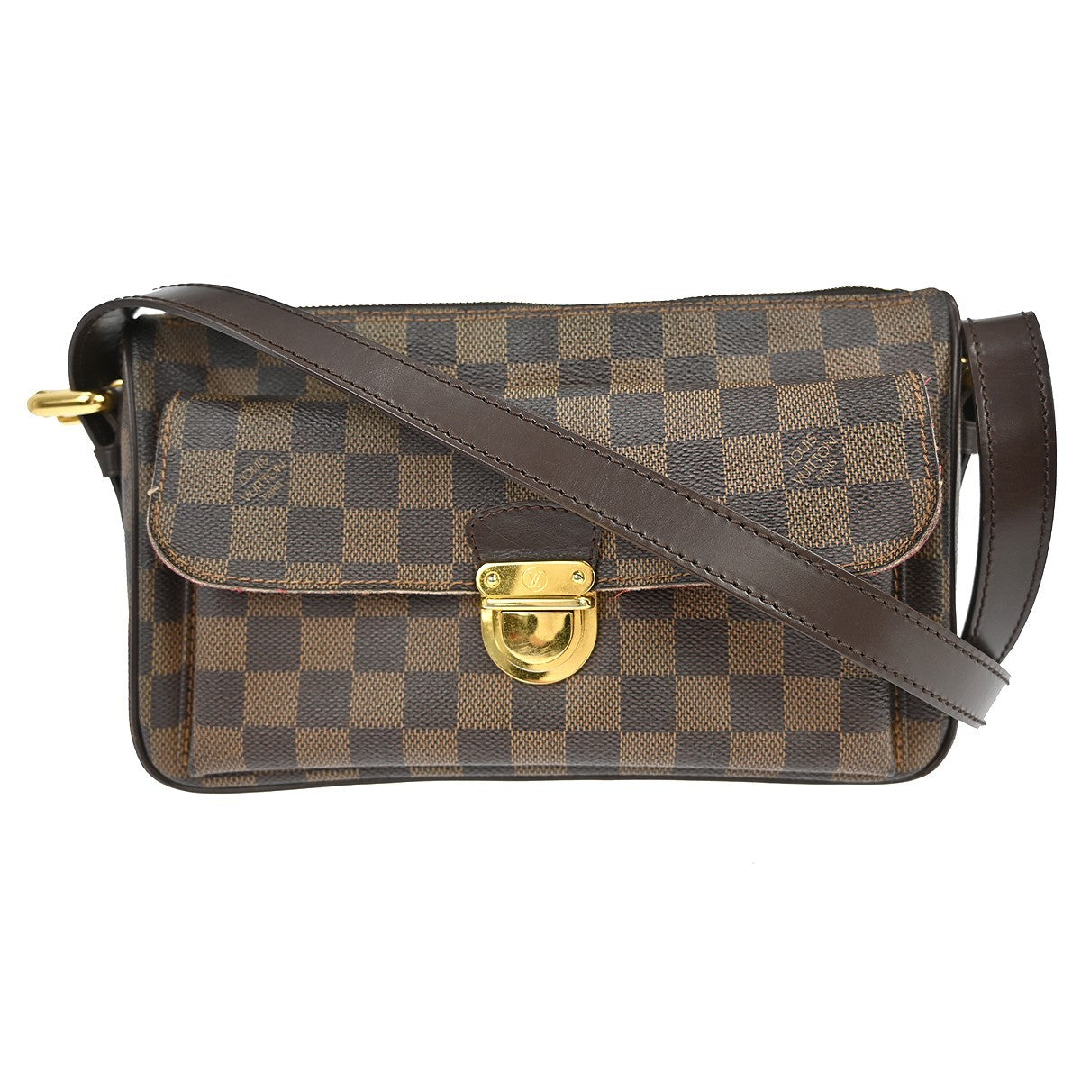 Louis Vuitton Ravello Handbag Damier Brown Canvas Shoulder Bag Bag (Authentic Pre-Loved)