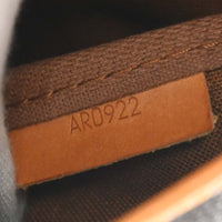 Louis Vuitton Saumur Handbag Monogram Canvas Brown Canvas Shoulder Bag Bag (Pre-Loved)