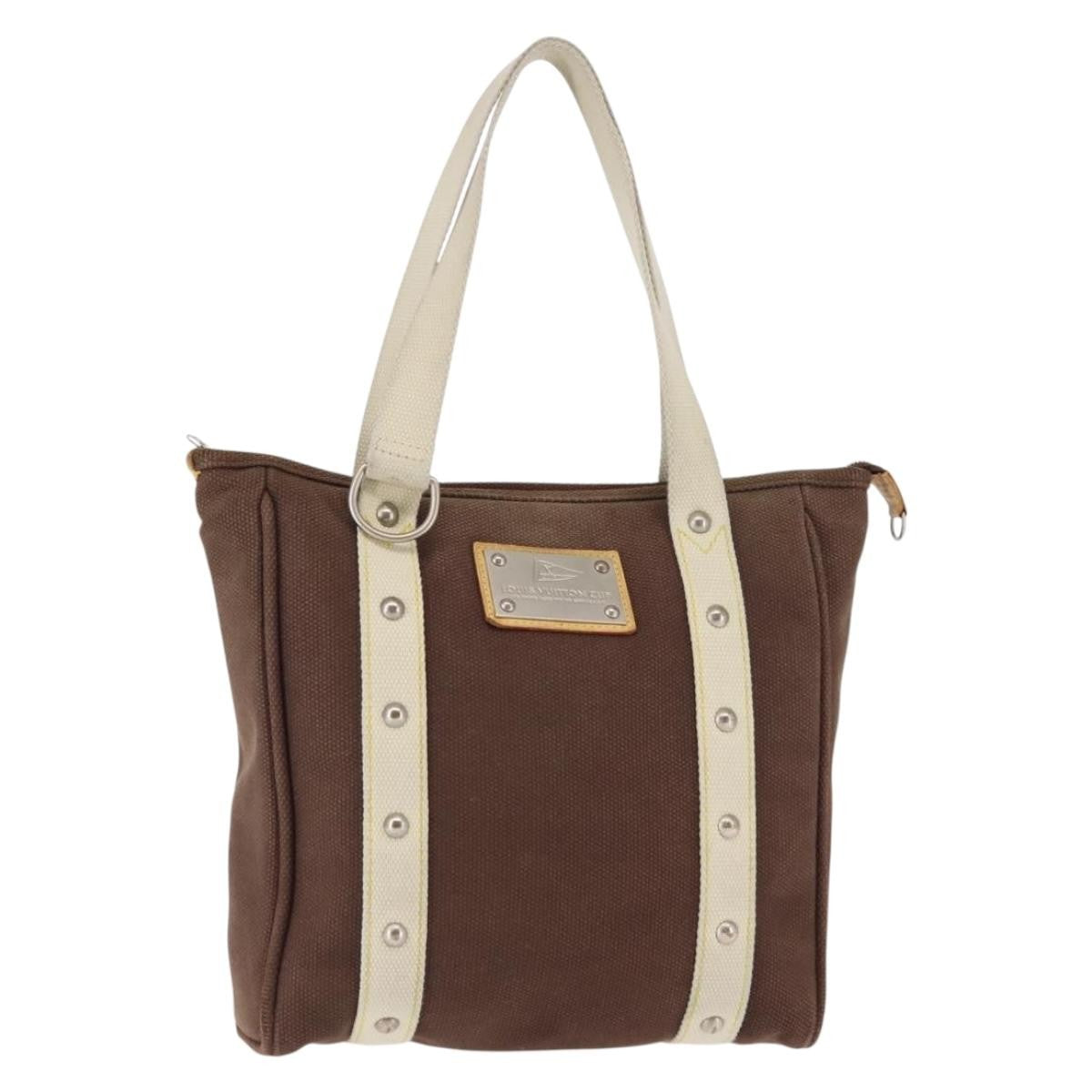 Louis Vuitton Antigua Tote Canvas Brown Canvas Tote Bag Bag (Pre-Loved)