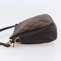 Louis Vuitton Trousse Make Up Bag Damier Canvas Brown Canvas Clutche & Pouche Bag (Authentic Pre-Loved)