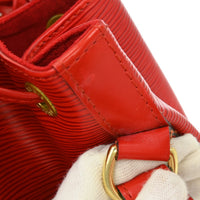 Louis Vuitton Louis Vuitton Petit Noe Handbag Epi Leather Red Leather Shoulder Bag Bag (Pre-Loved)