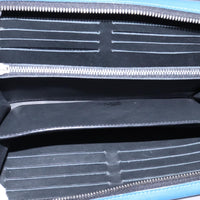 Louis Vuitton Organiser Atholl Leather Blue Leather Wallets Accessory (Authentic Pre-Loved)