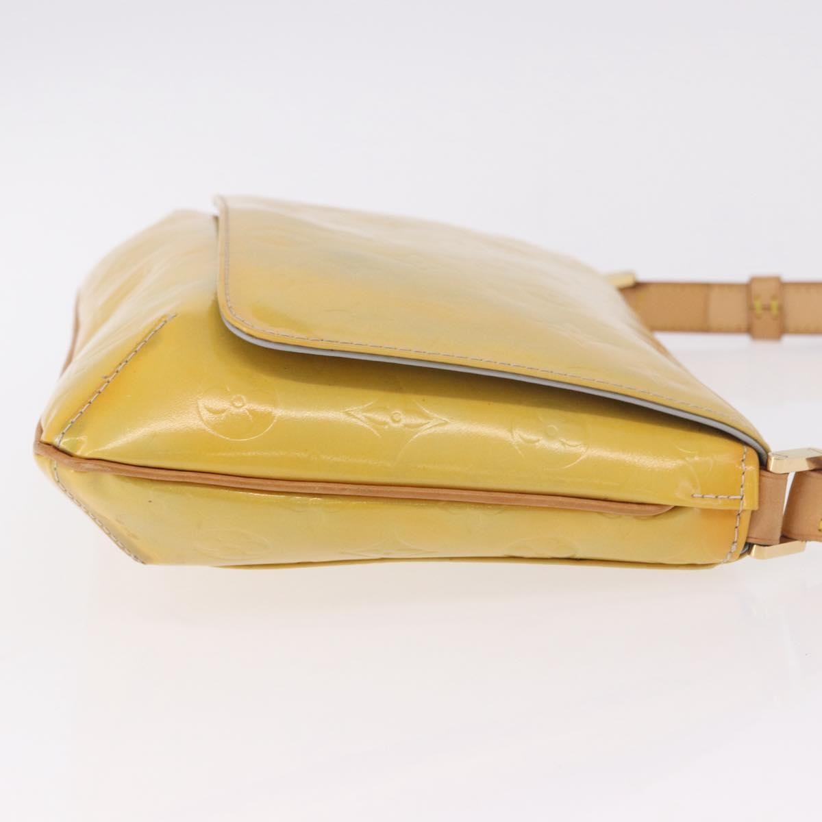 Louis Vuitton Thompson Street Handbag Monogram Vernis Yellow Patent_Leather Shoulder Bag Bag (Authentic Pre-Loved)