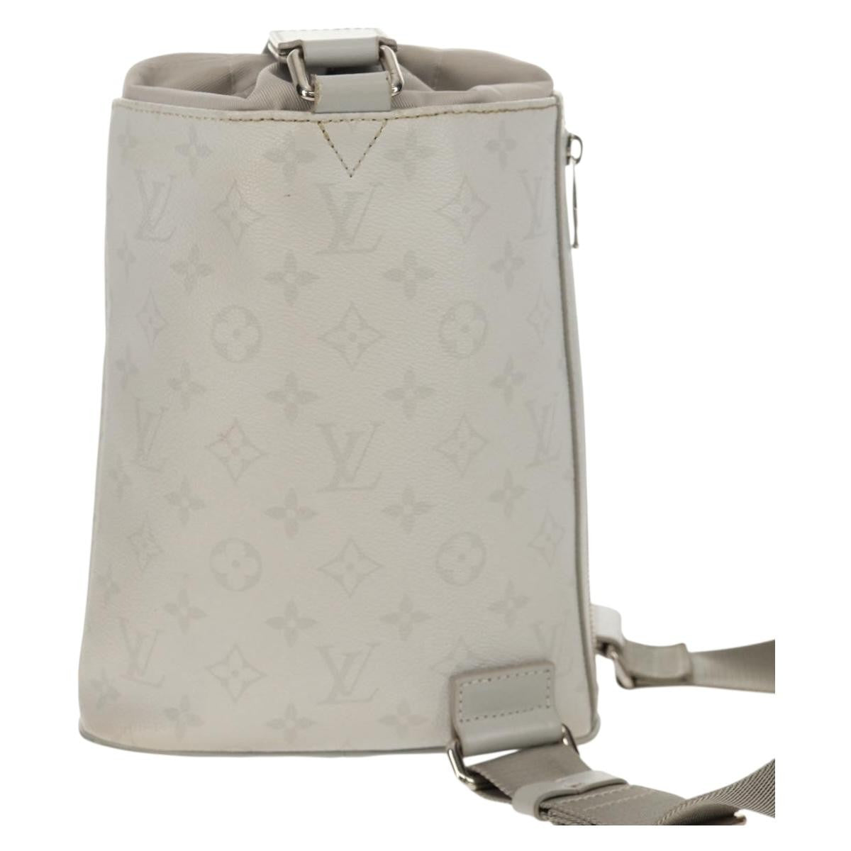 Louis Vuitton Chalk Sling Bag Limited Edition Logo Story Monogram Canvas White Canvas Shoulder Bag Bag (Authentic Pre-Loved)