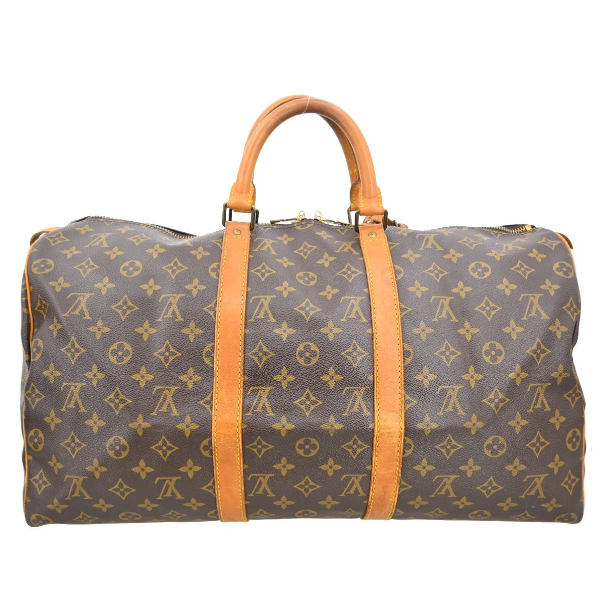 Louis Vuitton Louis Vuitton Keepall Bag Monogram Canvas Brown Canvas Travel Bag Bag (Pre-Loved)