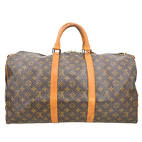 Louis Vuitton Louis Vuitton Keepall Bag Monogram Canvas Brown Canvas Travel Bag Bag (Pre-Loved)