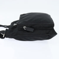 Prada Front Pocket Messenger Bag Tessuto Black Nylon Shoulder Bag Bag (Authentic Pre-Loved)