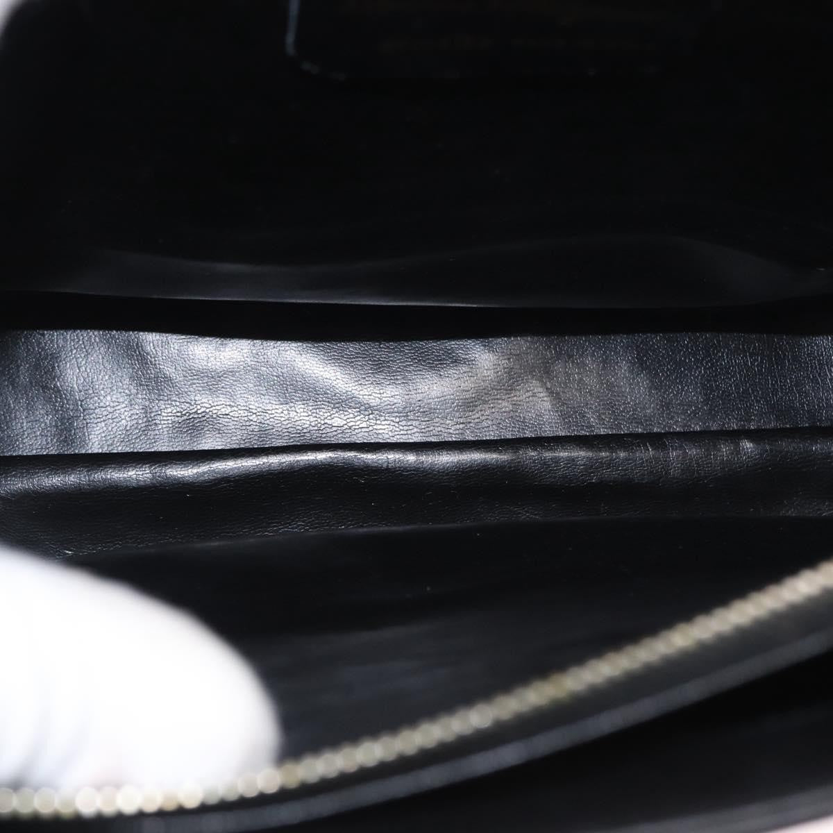 Salvatore Ferragamo Gancini Shoulder Bag Leather Black Leather Shoulder Bag Bag (Authentic Pre-Loved)