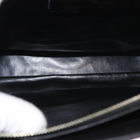 Salvatore Ferragamo Gancini Shoulder Bag Leather Black Leather Shoulder Bag Bag (Authentic Pre-Loved)