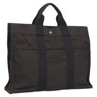 Hermes Fourre-Tout Herline Canvas Gray Canvas Tote Bag Bag (Authentic Pre-Loved)