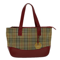 Burberry Nova Check Handbag Nova Check Canvas Beige Canvas Handbag (Authentic Pre-Loved)