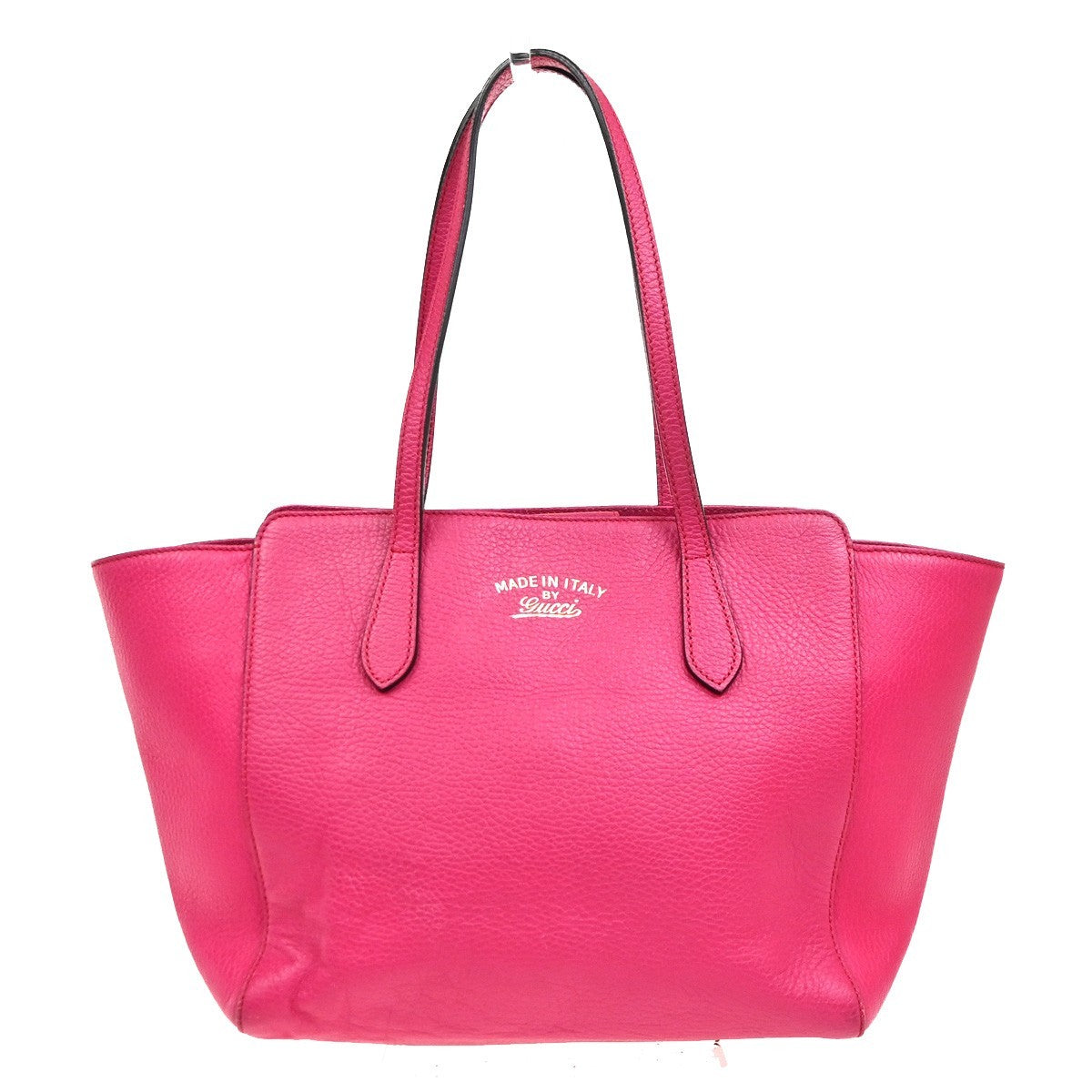 Gucci Swing Tote Leather Pink Leather Tote Bag Bag (Authentic Pre-Loved)