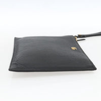 Gucci Gg Marmont Pouch Leather Black Leather Clutche & Pouche Bag (Authentic Pre-Loved)