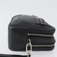 Louis Vuitton Pavel Handbag Taiga Leather Black Leather Clutche & Pouche Bag (Pre-Loved)
