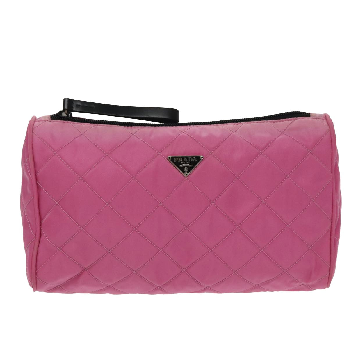 Prada Toiletry Pouch Tessuto Pink Nylon Clutche & Pouche Bag (Pre-Loved)