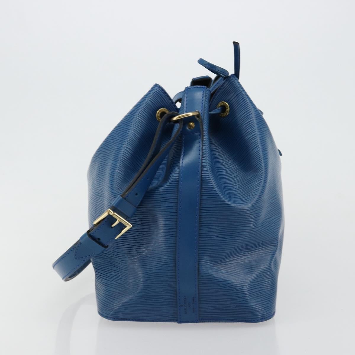 Louis Vuitton Petit Noe Handbag Epi Leather Blue Leather Shoulder Bag Bag (Pre-Loved)