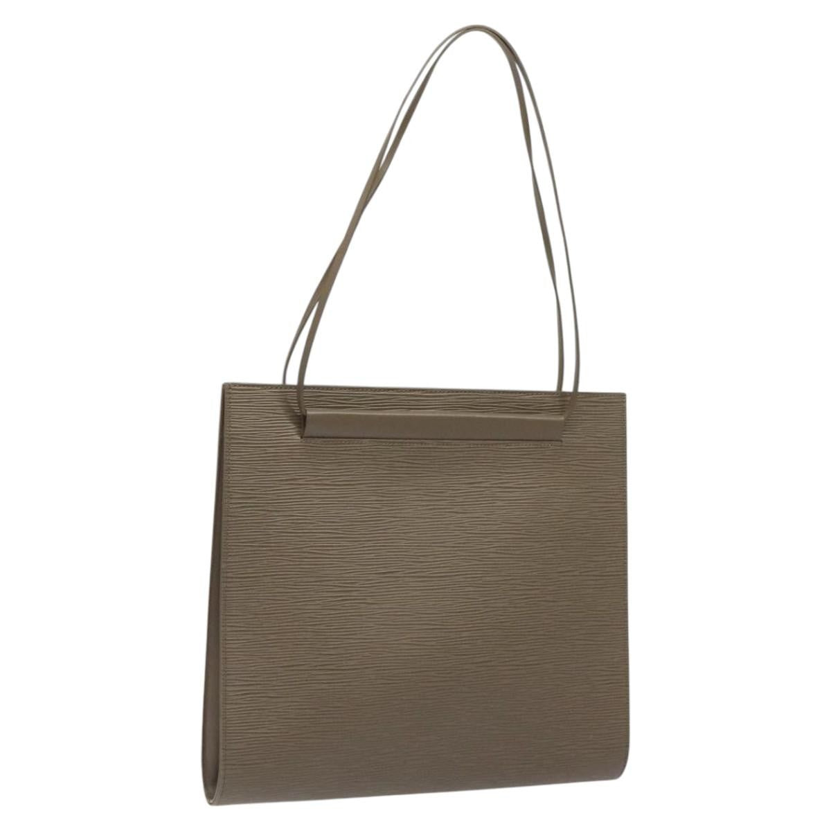 Louis Vuitton Saint Tropez Handbag Epi Leather Gray Leather Shoulder Bag Bag (Pre-Loved)