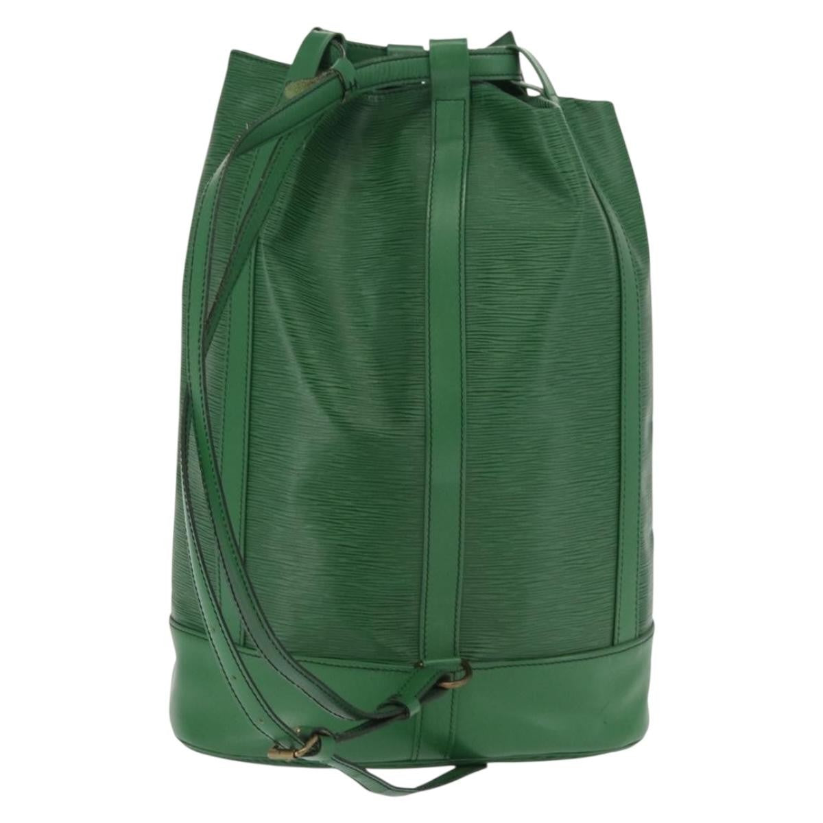 Louis Vuitton Randonnee Backpack Epi Leather Green Leather Shoulder Bag Bag (Authentic Pre-Loved)