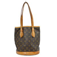 Louis Vuitton Louis Vuitton Petit Bucket Bag Monogram Canvas Brown Canvas Tote Bag Bag (Pre-Loved)