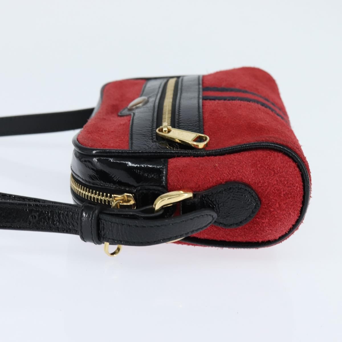 Gucci Ophidia Shoulder Bag Suede Red Suede Shoulder Bag Bag (Pre-Loved)