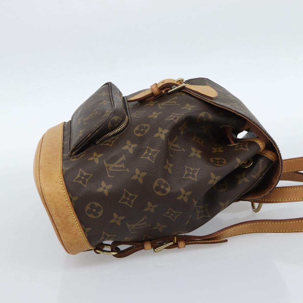 Louis Vuitton Vintage Montsouris Backpack Monogram Canvas Brown Canvas Backpack Bag (Authentic Pre-Loved)